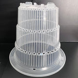 2 Pieces Transparent orchid pot with side ventilation holes